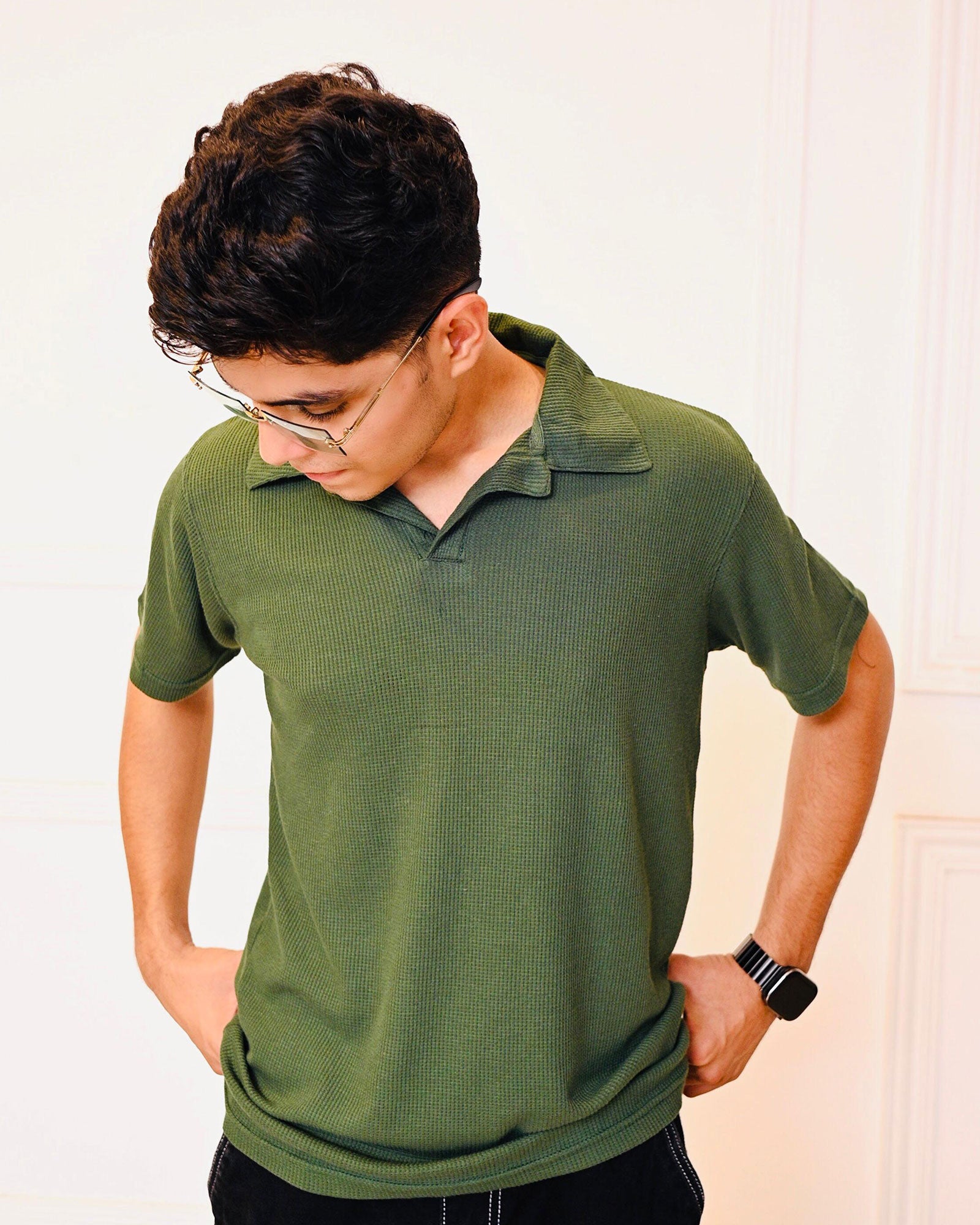 Forest Grid Polo Shirt